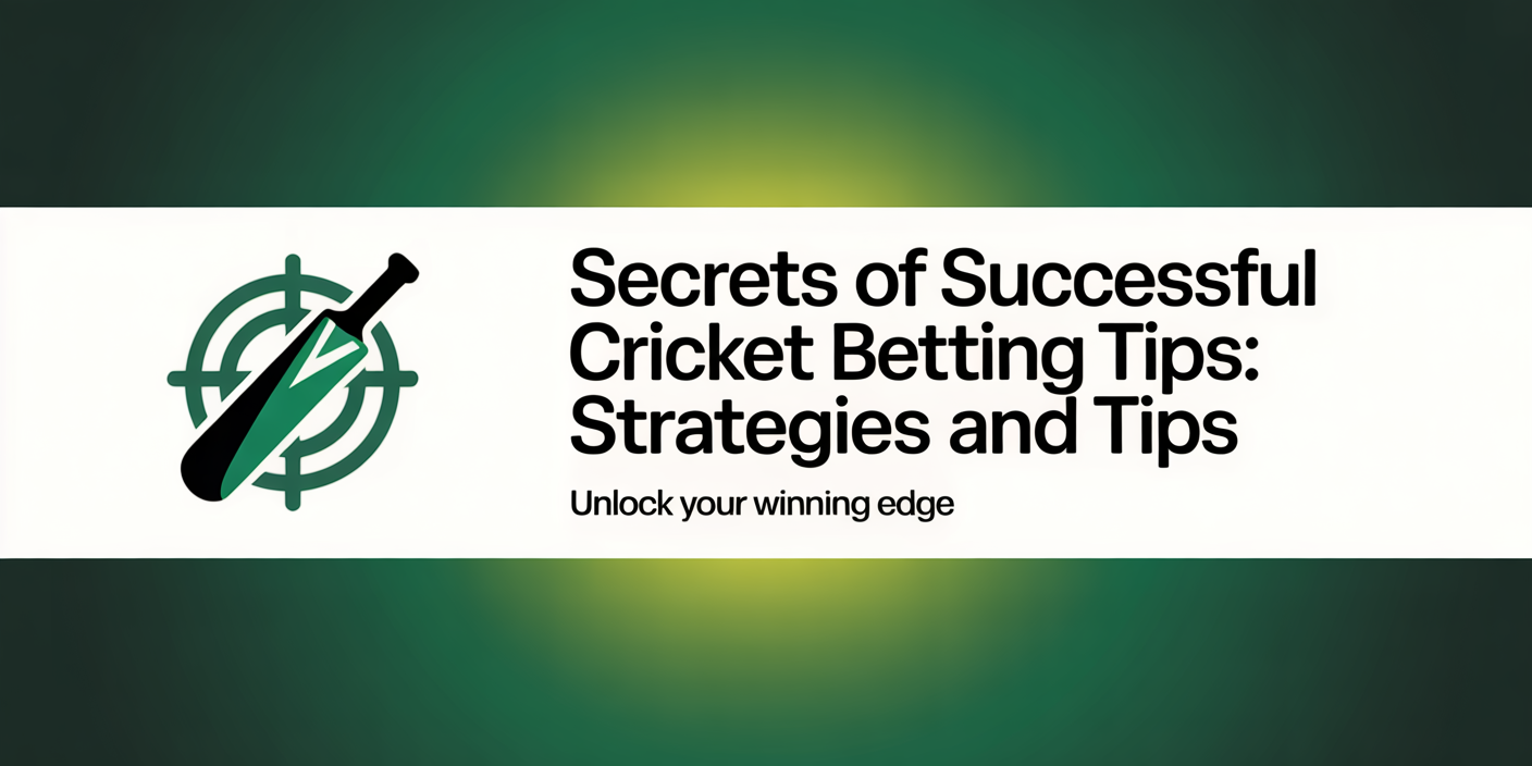 Secrets of Successful Cricket Betting Tips: Strategies and Tips